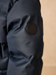 Navy Blue Long Line Padded Parka (3-16yrs) - Image 11 of 12