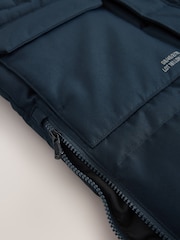 Navy Blue Long Line Padded Parka (3-16yrs) - Image 7 of 12