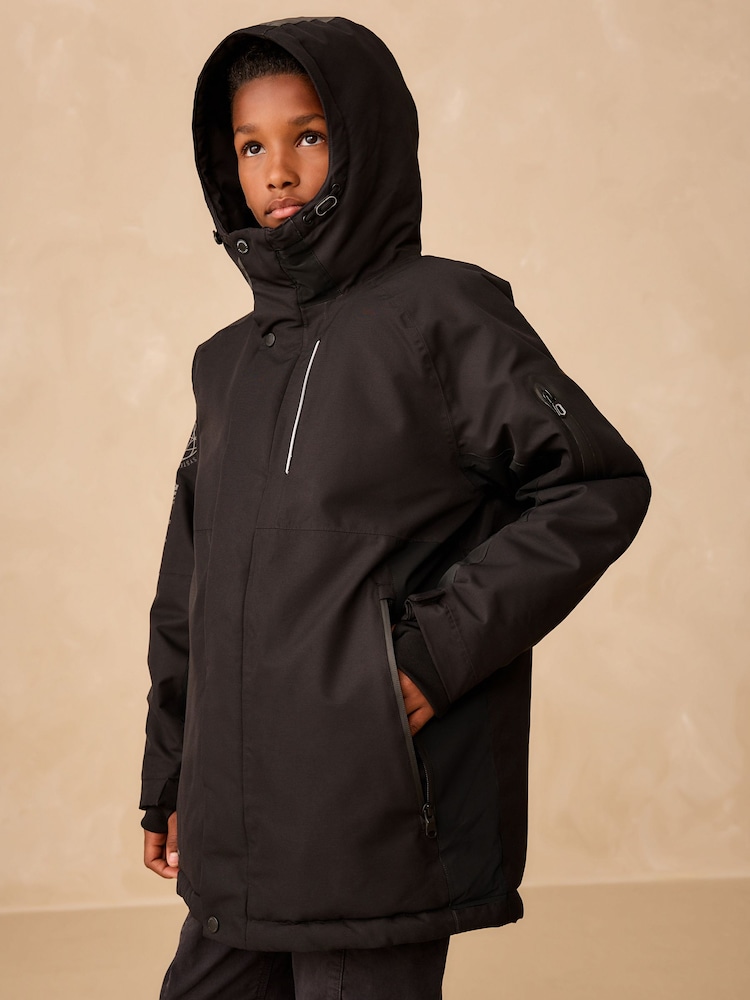 Black Premium Waterproof Parka (3-16yrs) - Image 1 of 8