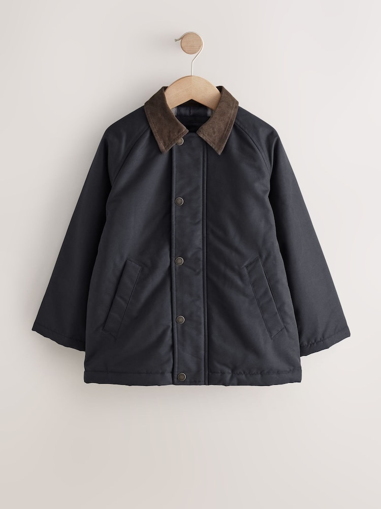 Black Cord Collar Jacket (3-16yrs) - Image 1 of 1