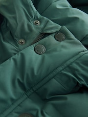 Khakigrün - Wasserdichter, lang geschnittener, mit Fleece gefütterter Puffer-Mantel (3–17 J.) - Bild 5 von 8