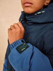 Blue Colourblock Waterproof Inner Wadded Coat (3-16yrs) - Image 8 of 13