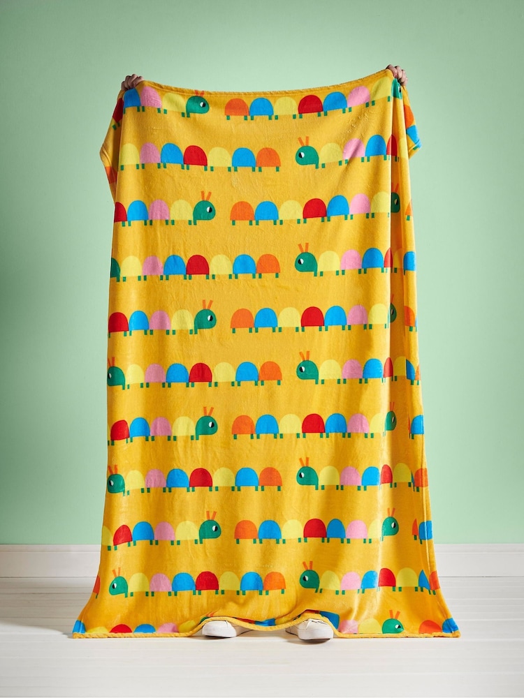 Catherine Lansfield Curious Caterpillar Cosy Fleece Throw - Imagem 4 de 4