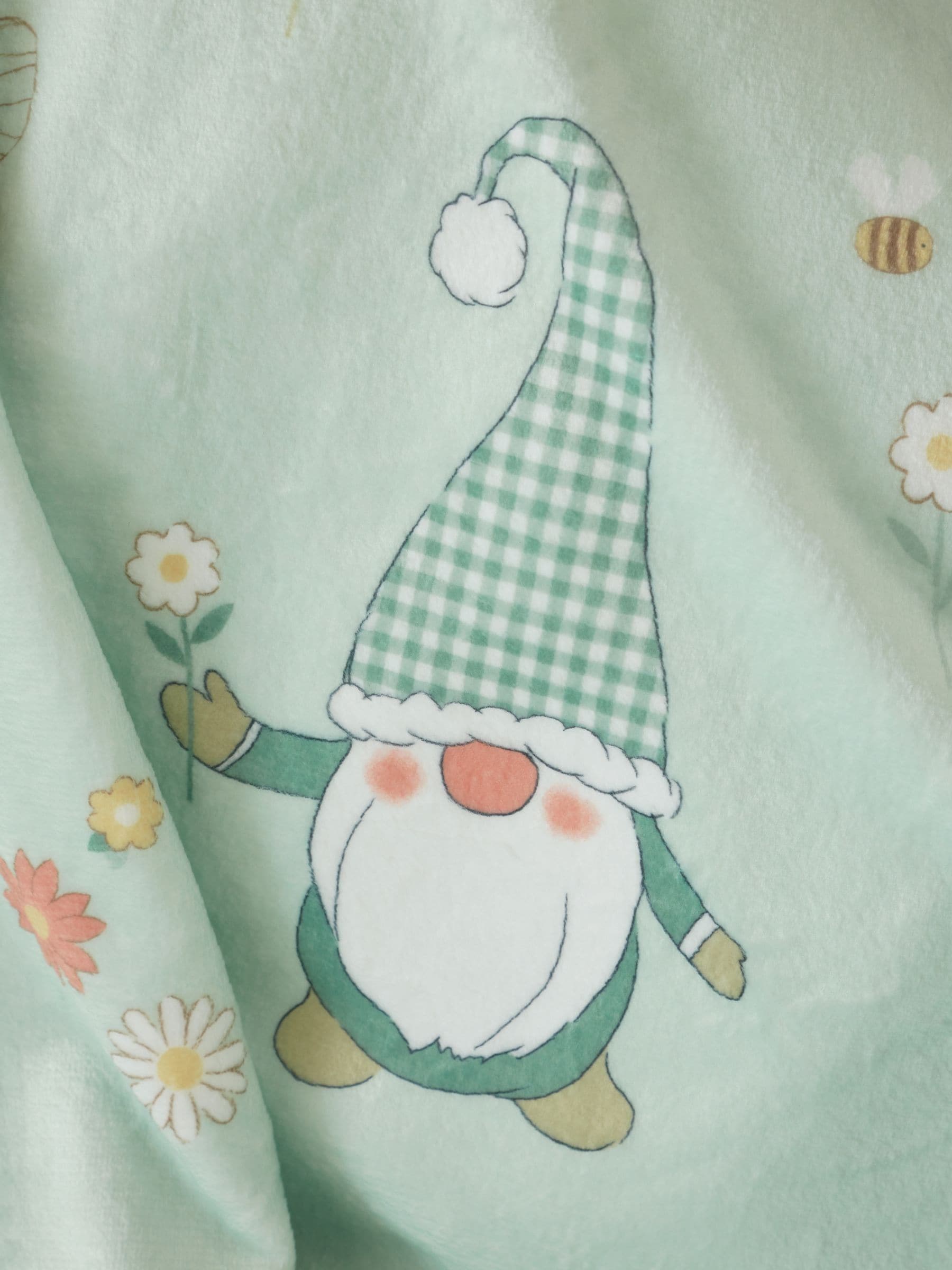 Couverture Polaire Woodland Gonks 130 X 170 Cm – Doudoune D’intérieur Automne Hiver – Dessin Champêtres Et Doux - 2