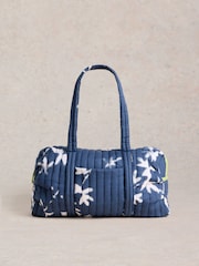 White Stuff Blue Zoe Printed Weekender Bag - Image 1 of 4