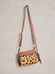 White Stuff Pink Leopard Print Lana Camera Bag - Image 3 of 4