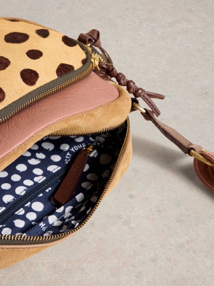 White Stuff Pink Leopard Print Lana Camera Bag - Image 4 of 4