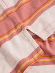 White Stuff White Abersoch Stripe Short Sleeve 100% Cotton T-Shirt - Image 6 of 6