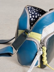 White Stuff Blue Leopard Print Lana Camera Bag - Image 4 of 4