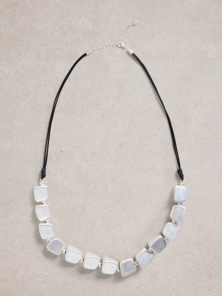 White Stuff Silver Chunky Station Necklace - Image 1 of 2