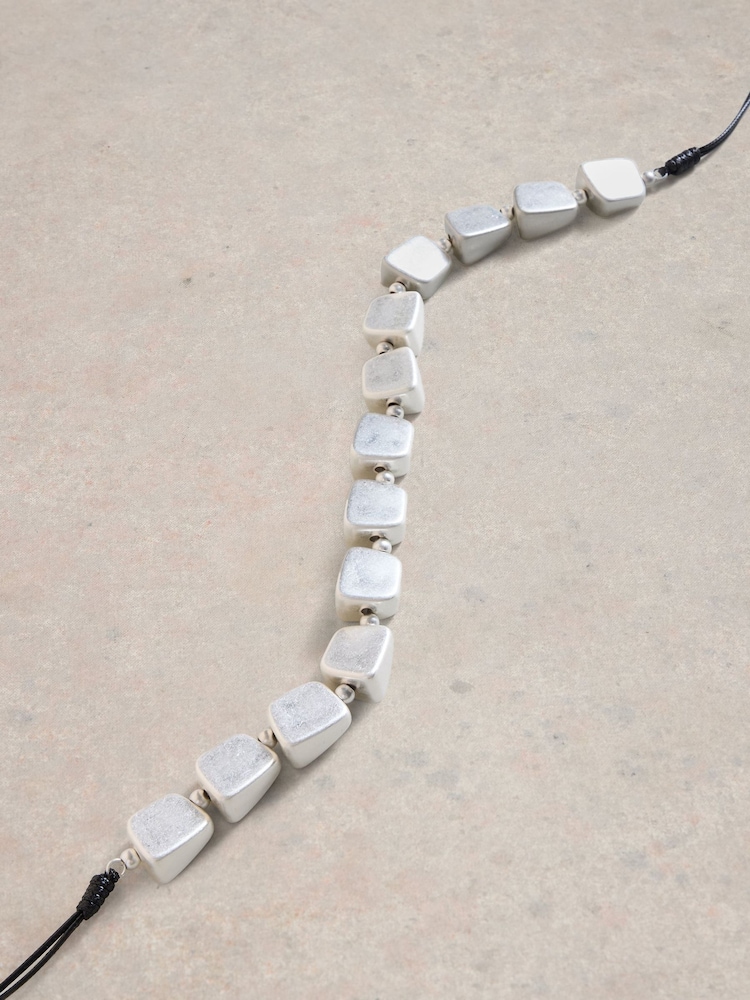 White Stuff Silver Chunky Station Necklace - Image 2 of 2