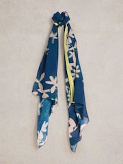 White Stuff Blue Cherry Blossom Scarf - Image 1 of 3