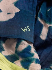 White Stuff Blue Cherry Blossom Scarf - Image 3 of 3