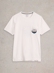 White Stuff White Ramen Graphic 100% Cotton T-Shirt - Image 5 of 6