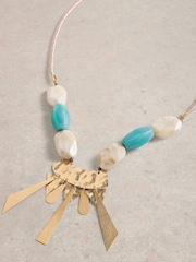 White Stuff Natural Cherry Multi Bead Necklace - Image 2 of 2