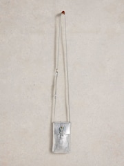 White Stuff Silver Clara Buckle Leather Phone Bag - Image 3 of 4