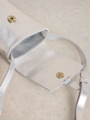 White Stuff Silver Clara Buckle Leather Phone Bag - Image 4 of 4