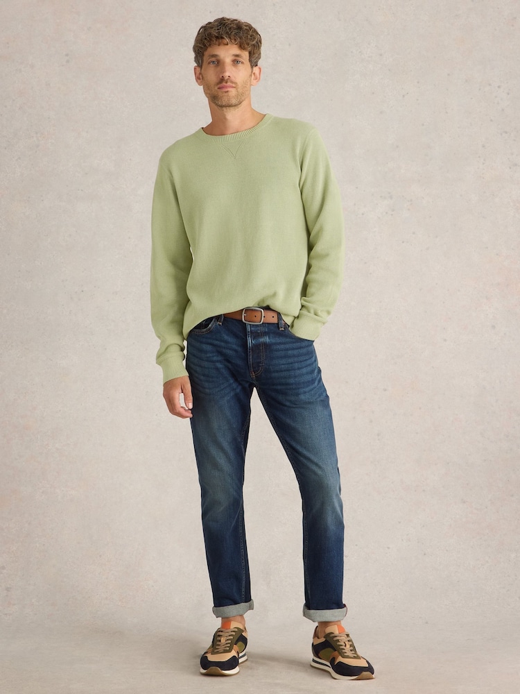 White Stuff Green Attadale Crew Neck Jumper - Image 3 of 6