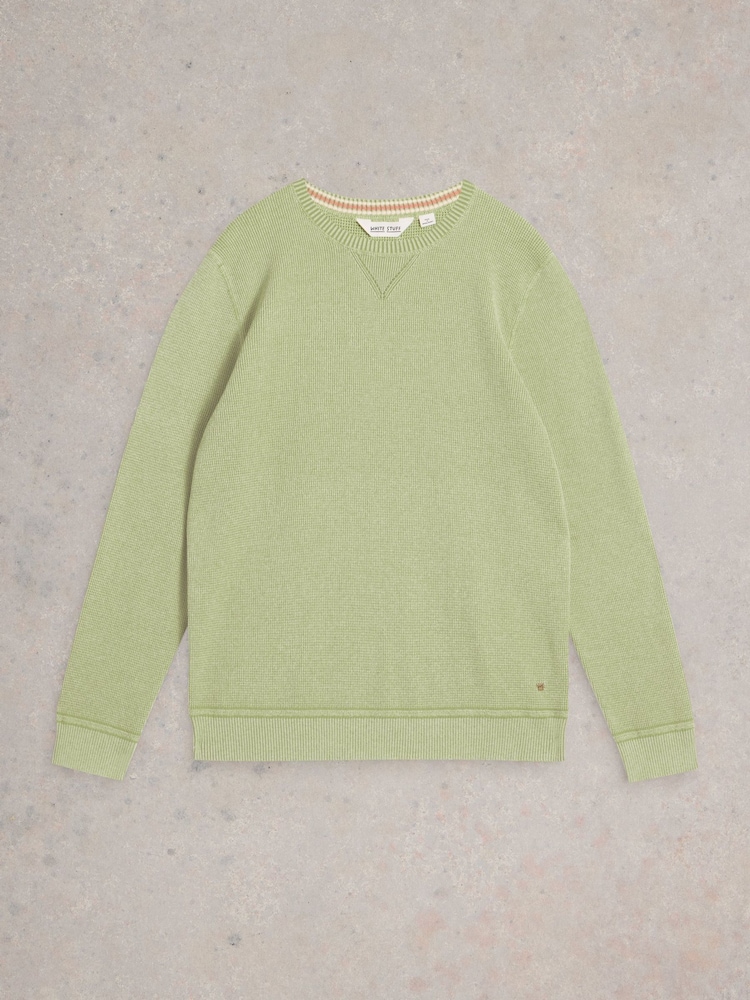 White Stuff Green Attadale Crew Neck Jumper - Image 5 of 6