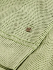 White Stuff Green Attadale Crew Neck 100% Organic Cotton Jumper - Image 6 of 6