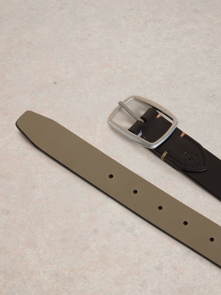 White Stuff Black Reversible Leather Belt - Image 3 of 3