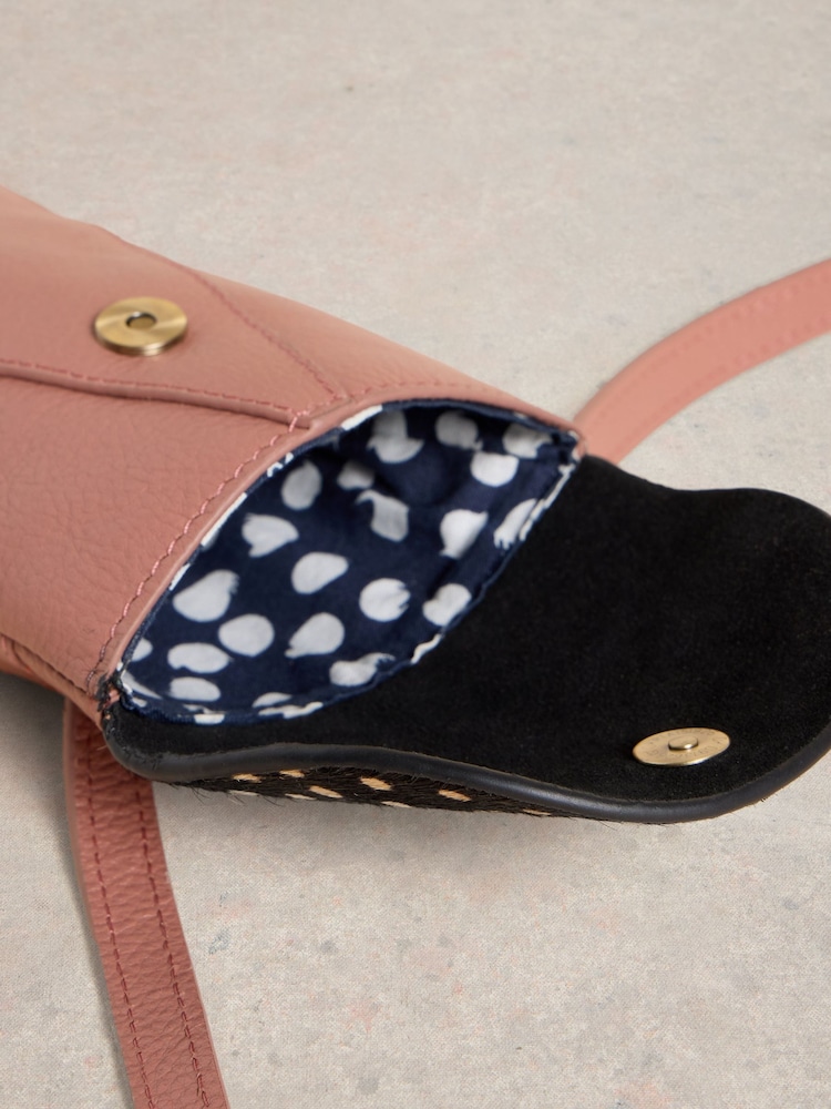 Rosa - White Stuff Coco Leather Phone Bag - Imagen 4 de 4