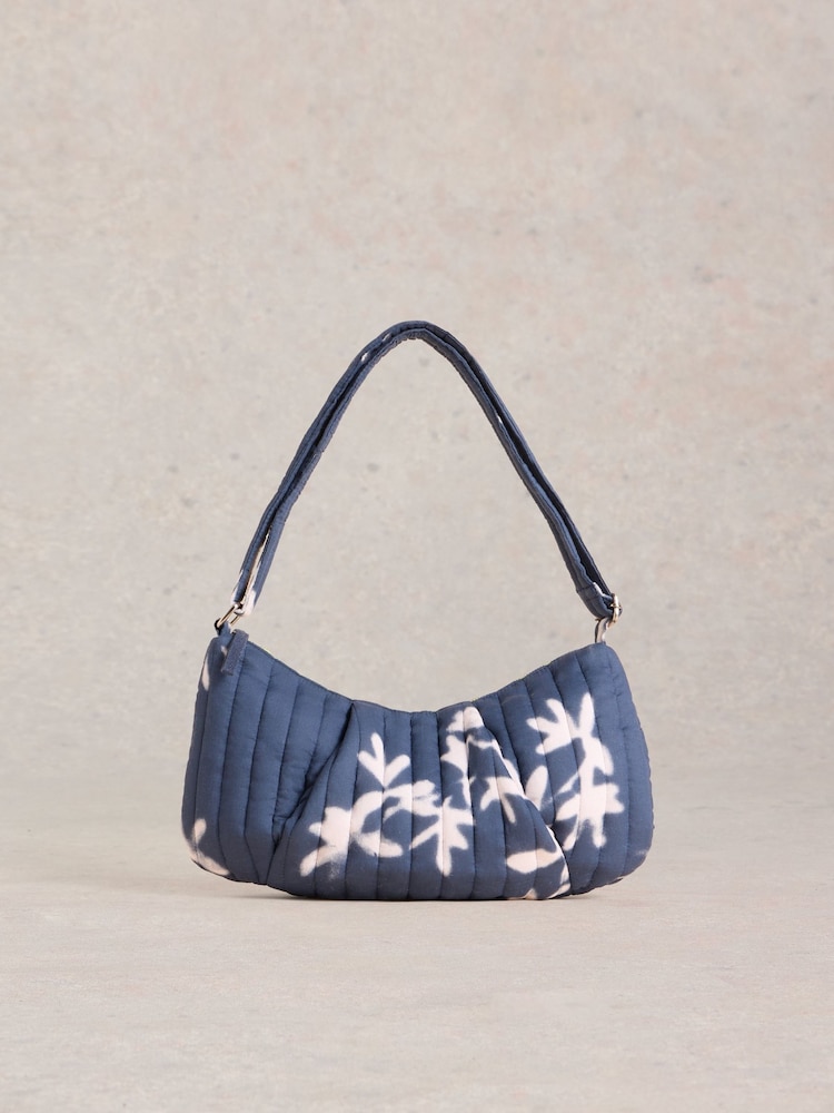 White Stuff Blue 100% Cotton Zoe Printed Sling Bag - Image 1 of 4