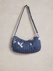 White Stuff Blue 100% Cotton Zoe Printed Sling Bag - Image 2 of 4