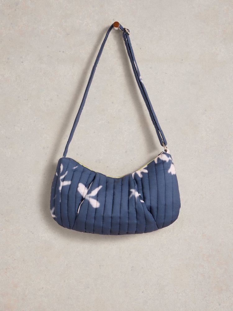 White Stuff Blue 100% Cotton Zoe Printed Sling Bag - Image 2 of 4