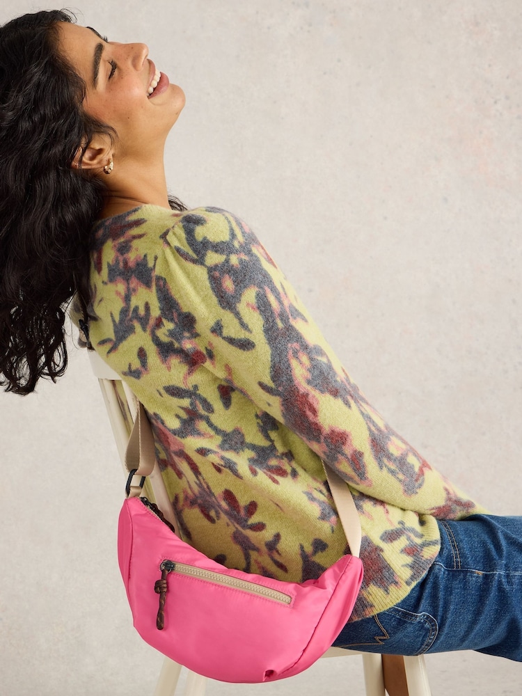 White Stuff Pink Meadow Crossbody Bag - Image 1 of 5 White Stuff Pink Meadow Crossbody Bag - Image 1 of 5