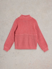 White Stuff Pink Marley Mix Jumper - Image 5 of 6