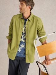 White Stuff Green Bruton Oxford 100% Organic Cotton Shirt - Image 1 of 6