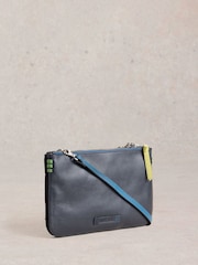 White Stuff Blue Connie Double Pouch Crossbody Bag - Image 2 of 5