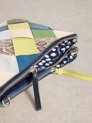 White Stuff Blue Connie Double Pouch Crossbody Bag - Image 4 of 5