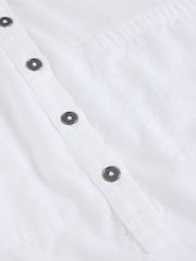 White Stuff White Beth 3/4 Sleeve 100% Cotton Shirt - Image 6 of 6