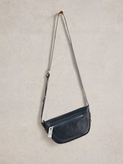 White Stuff Blue Caro Crossbody Bag - Image 1 of 4
