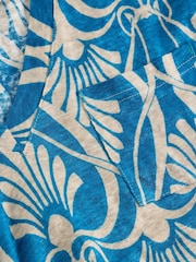 White Stuff Blue Iris Linen T-Shirt - Image 6 of 6