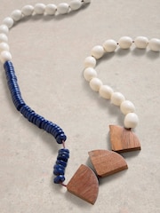 White Stuff Blue Beech Multi Bead Necklace - Image 2 of 2