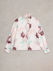 White Stuff White Pauline Frill Neck Top - Image 5 of 6