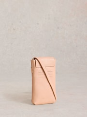 White Stuff Pink Emmy Leather Phone Bag - Image 2 of 4
