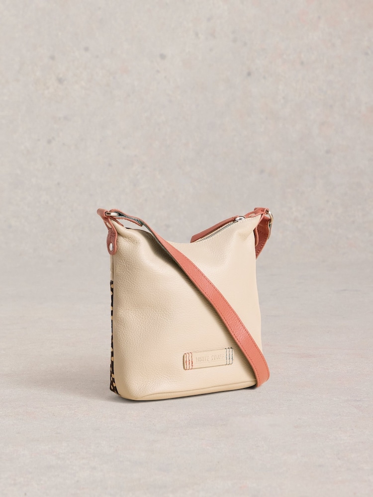 White Stuff Black Mini Farrah Leather Crossbody Bag - Image 2 of 4