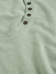 White Stuff Green 100% Cotton Nadia 3/4 Sleeve T-Shirt - Image 6 of 6
