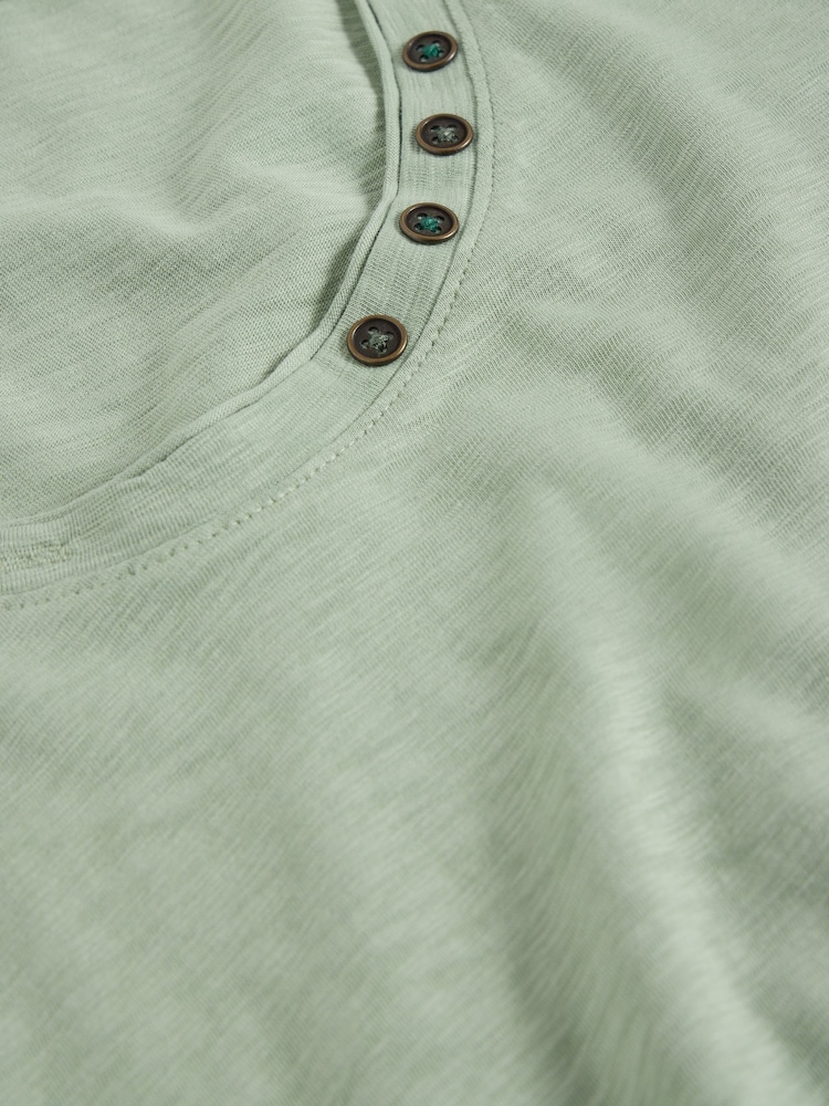 White Stuff Green 100% Cotton Nadia 3/4 Sleeve T-Shirt - Image 6 of 6