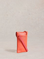 White Stuff Red Coco Leather Phone Bag - Image 2 of 4