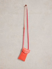 White Stuff Red Coco Leather Phone Bag - Image 3 of 4