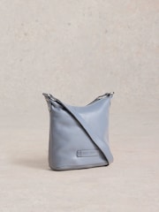 White Stuff Blue Mini Fern Leather Crossbody Bag - Image 2 of 4