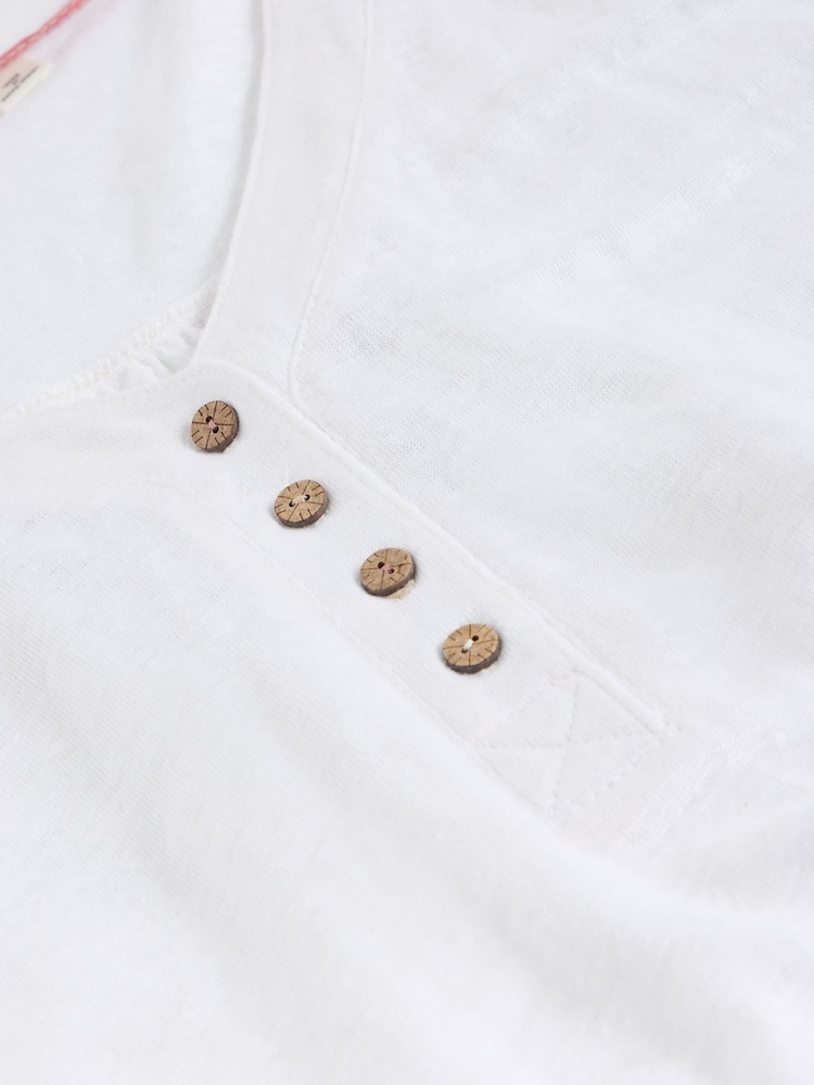 White Stuff White Nina Linen Vest - Image 6 of 6