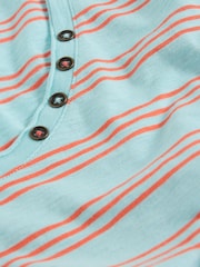 White Stuff Blue 100% Cotton Nadia 3/4 Sleeve T-Shirt - Image 6 of 6