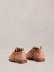 White Stuff Pink Thistle Studded Lace Up Brogues - Image 3 of 4