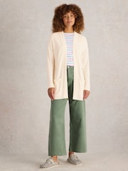 Naravni - White Stuff Tanya Longline pletena jopa - Slika 1 iz 6